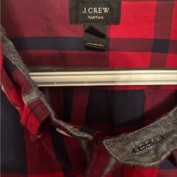 J.crew plaid cotton button up shirt XL - Picture 2 of 5